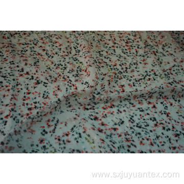 100% Polyester Swiss Dot Clip Jacquard Chiffon Fabric